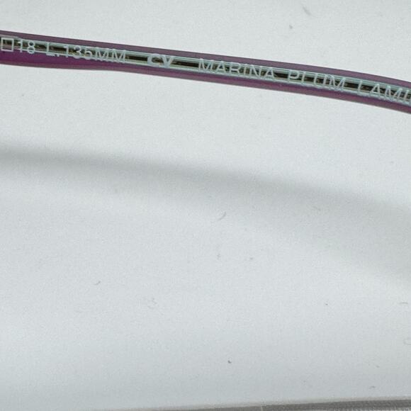 BCBGMAXAZRIA Marina Plum Laminate 49/18/135 Eyeglass Frame H17621 - Picture 7 of 9